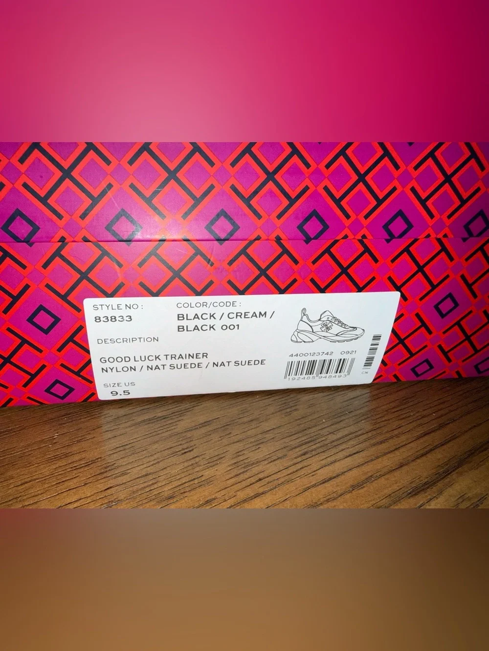Tory Burch Black Sneakers with Yellow Lining
